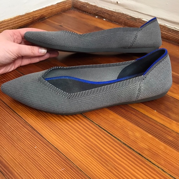 Rothy’s Grey The Point Recycled Washable Flats - Picture 7 of 10